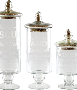 7109 BOITE EN VERRE BISCUITS 3P
